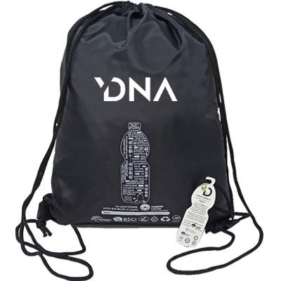 Zaino ecosack rpet con logo dna